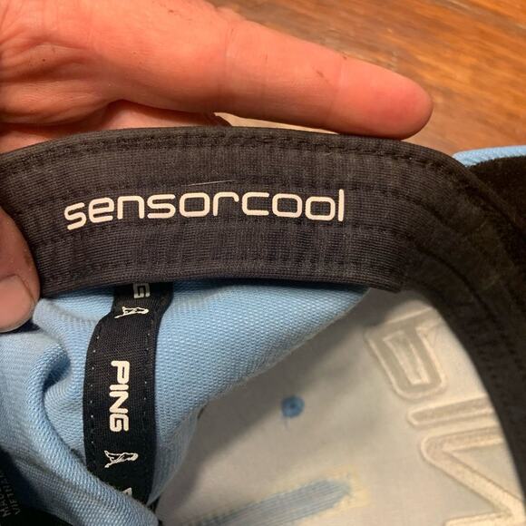 Ping golf hat baby blue fitted hat cap in size small/medium - Picture 7 of 7